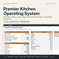 Premier Kitchen Operating System