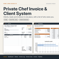 Private Chef Invoice & Client System