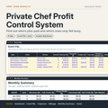 Private Chef Profit Control System