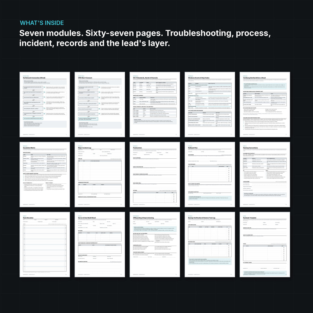 IT Support Field Kit: The Complete System